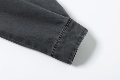 Cross Washed Workwear Zipper Jacket WN23035