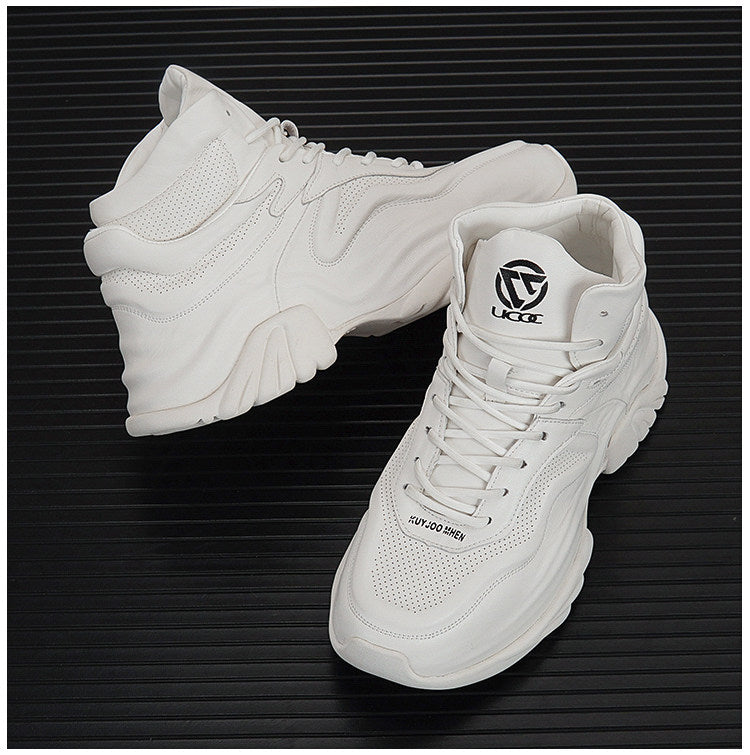 High-Top Panel Chunky Sole Sneakers WN24583
