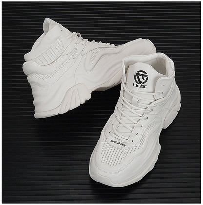 High-Top Panel Chunky Sole Sneakers WN24583