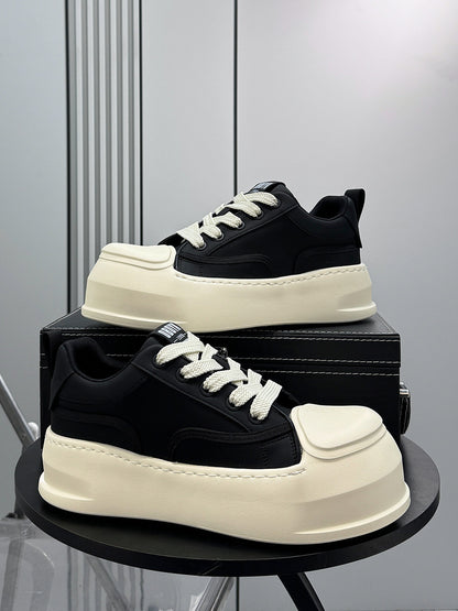 Rope Lace Platform Chunky Sole Sneakers WN24596