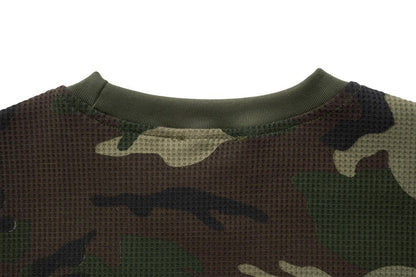 Camouflage Letter Graphic Long Sleeve T-Shirt WN27960