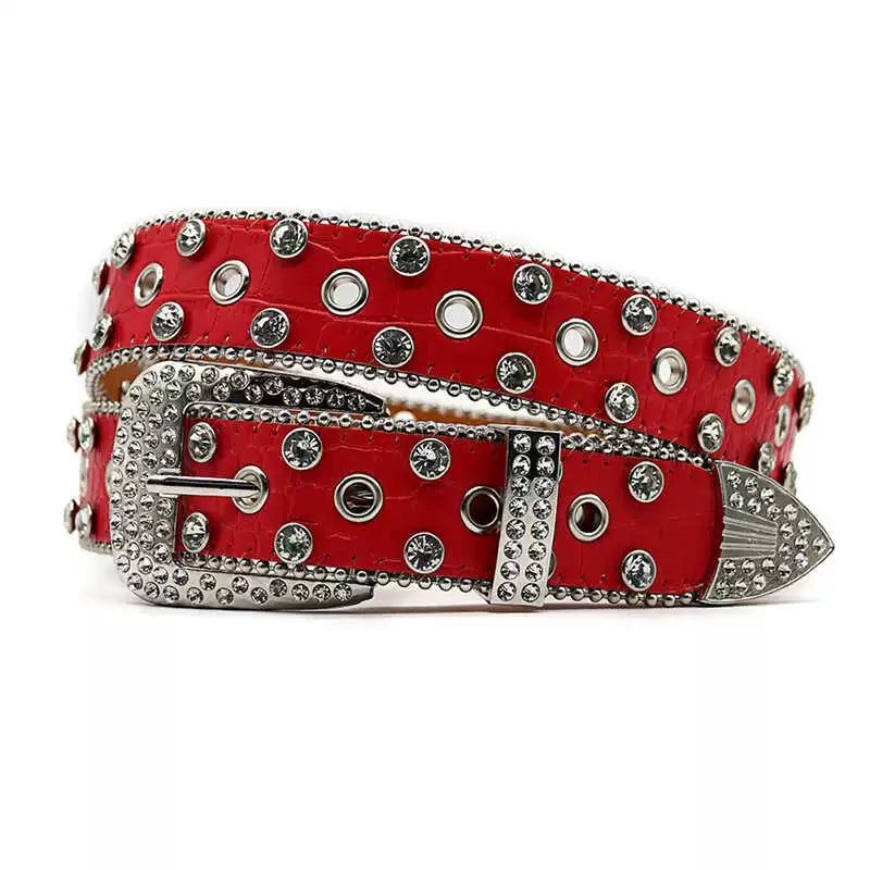 Rhinestone Studs Belt WN21103