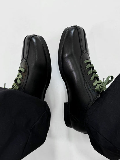 Soft Sole Flat Leather Derby Shoes WN19138