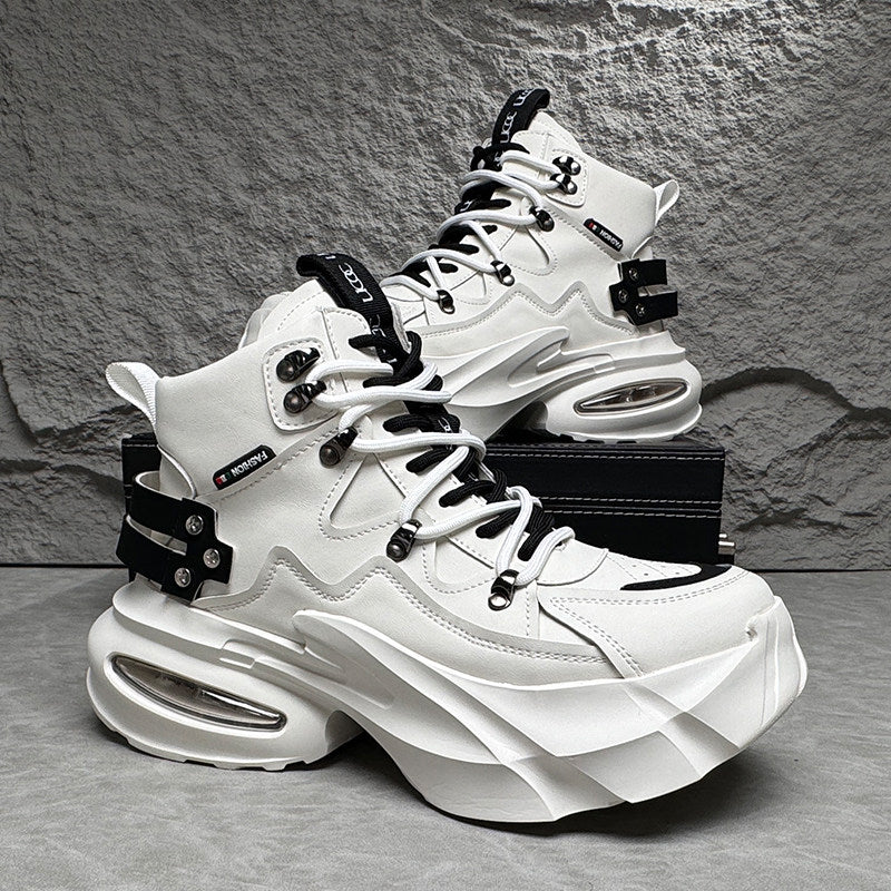 Metal Buckle Thick Sole Sneaker Boots WN24743