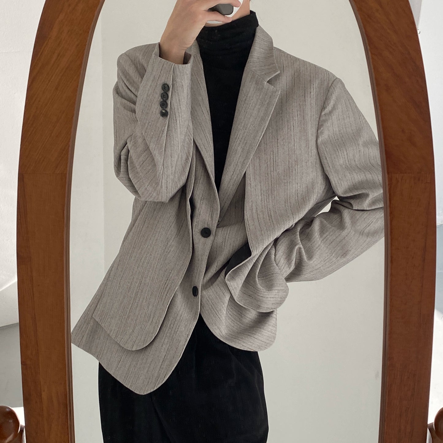 Fake Layered Tailored Jacket WN21658