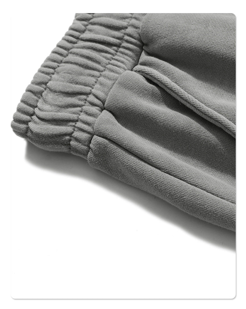 Washed Vintage Raw Edge Short Sweatpants WN6628