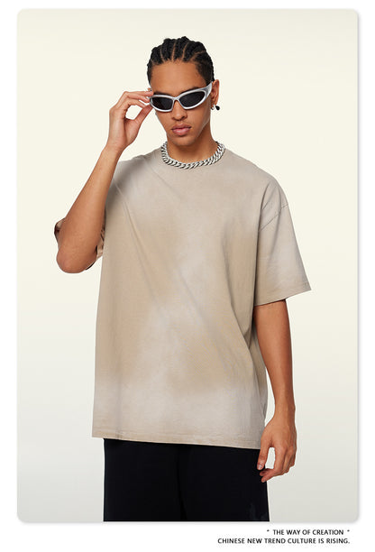 Washed Oversize Short-sleeve T-shirt WN6443