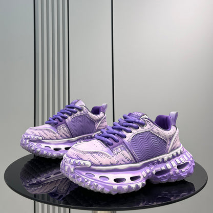 Mesh Embroidery Air Sole Chunky Sole Sneakers WN24724