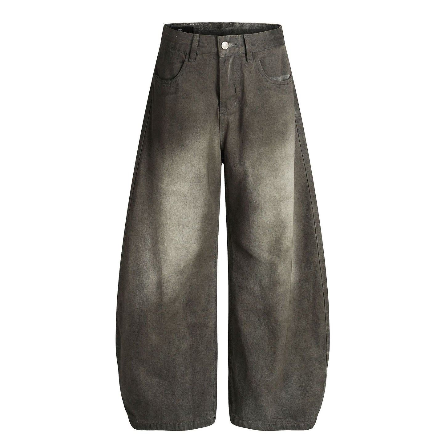 Dirty Washed Curved Denim Jeans WN25997