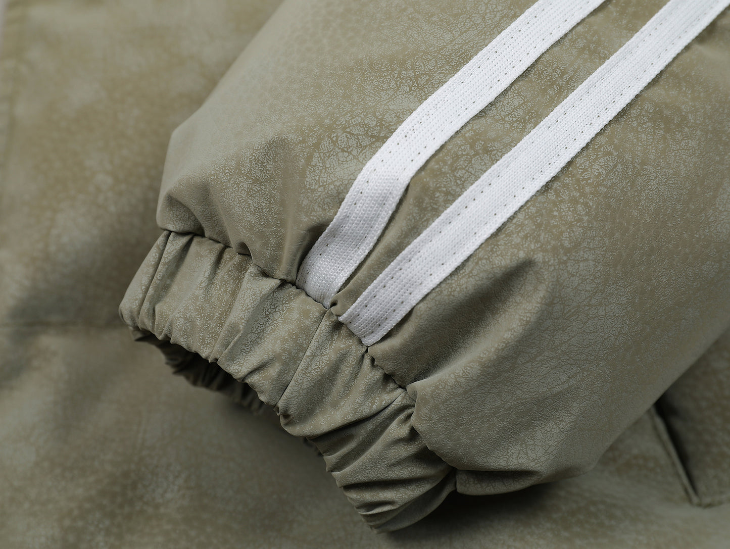 Letter Embroidery Stripe Puffer Jacket WN11494