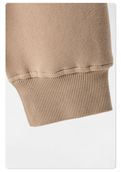 Fleece Lining Oversize Washed Zipper Hoodie WN9943