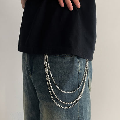Beads Metal Pants Chain WN21067