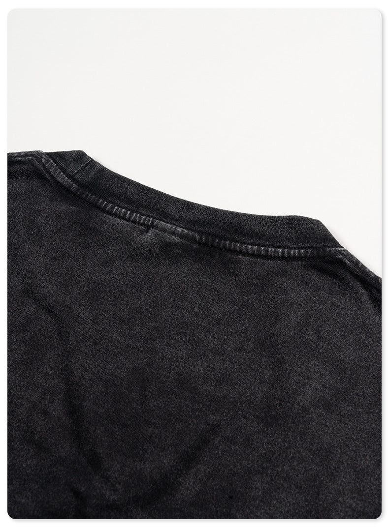 Water Washed Heavyweight Oversize Short Sleeve T-Shirt WN6077