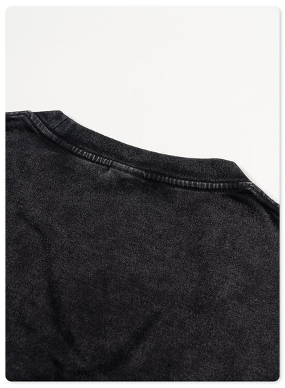 Water Washed Heavyweight Oversize Short Sleeve T-Shirt WN6077