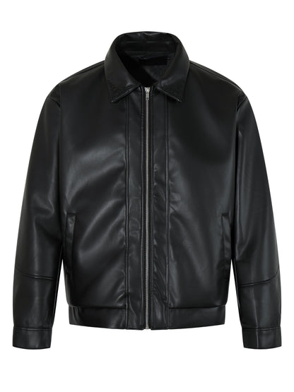 PU Leather Zipper Jacket WN21023