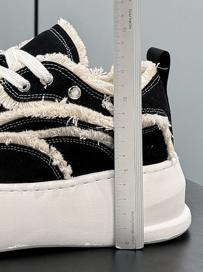 Fray Panel Chunky Sole Sneakers WN24573