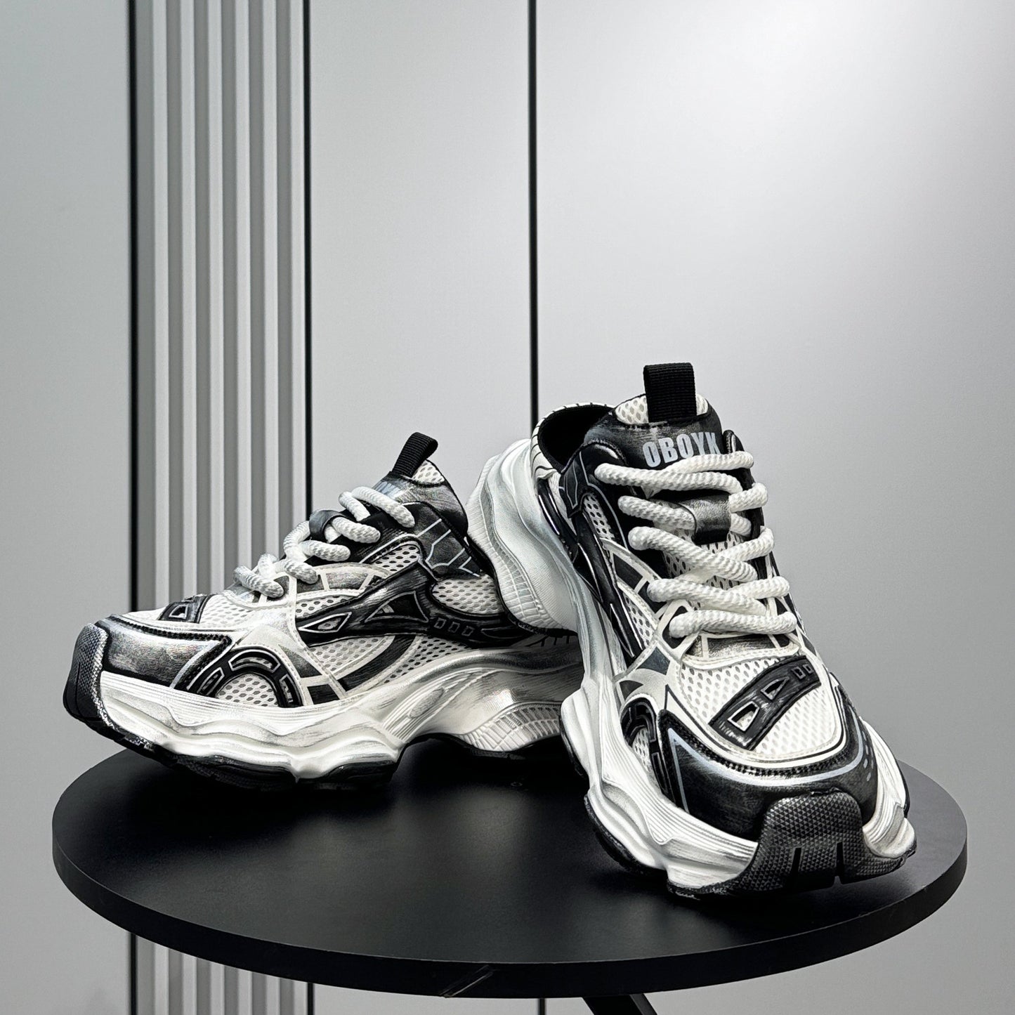 Breathable Thick-Sole Height-Increasing Slip-On Shoes WN24746