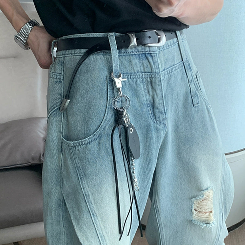 Braided Rope Metal Buckle Keychain WN20421