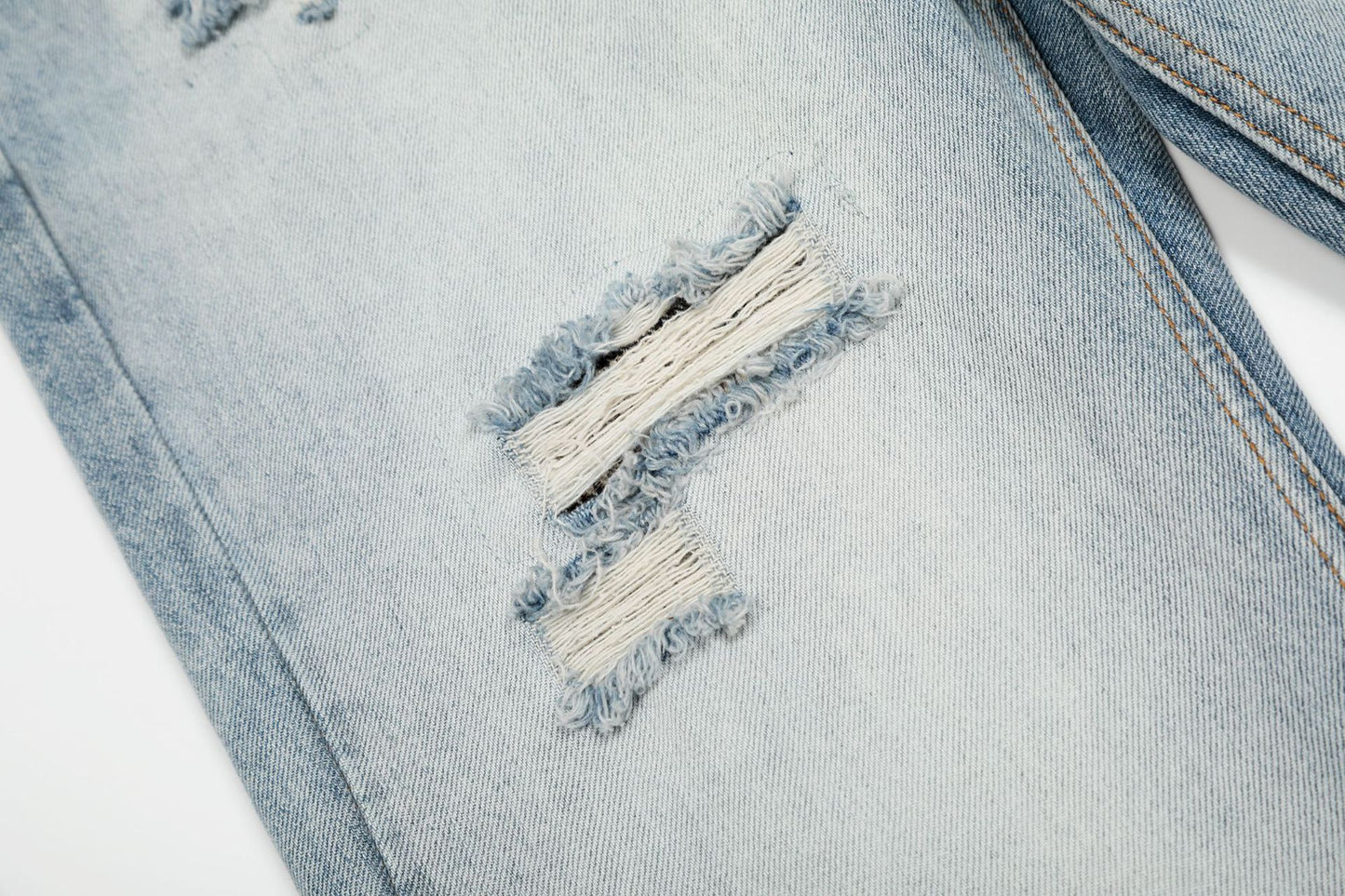 Washed Damage Flare Denim Jeans WN26068