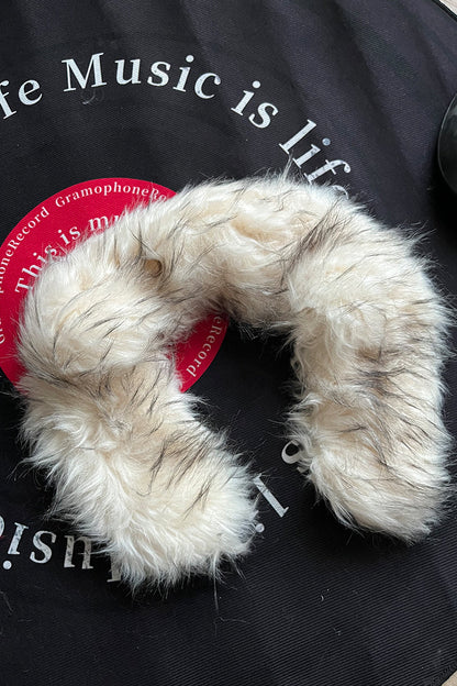 Snap Button Detachable Fake Fur Collar WN26719