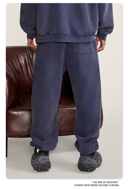 Wide-leg Washed Sweatpants WN6459