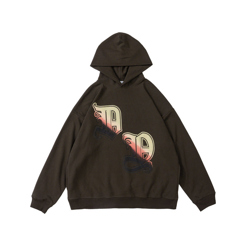 Gradient Print Heavyweight Hoodie WN12583