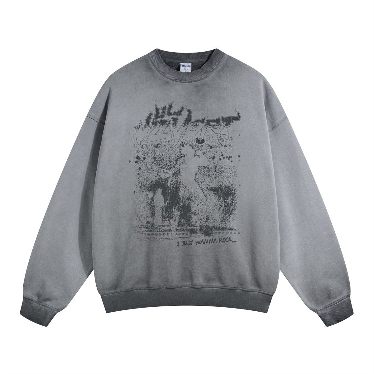 Digital Direct Spray Print Round Neck Sweatshirt WN7792