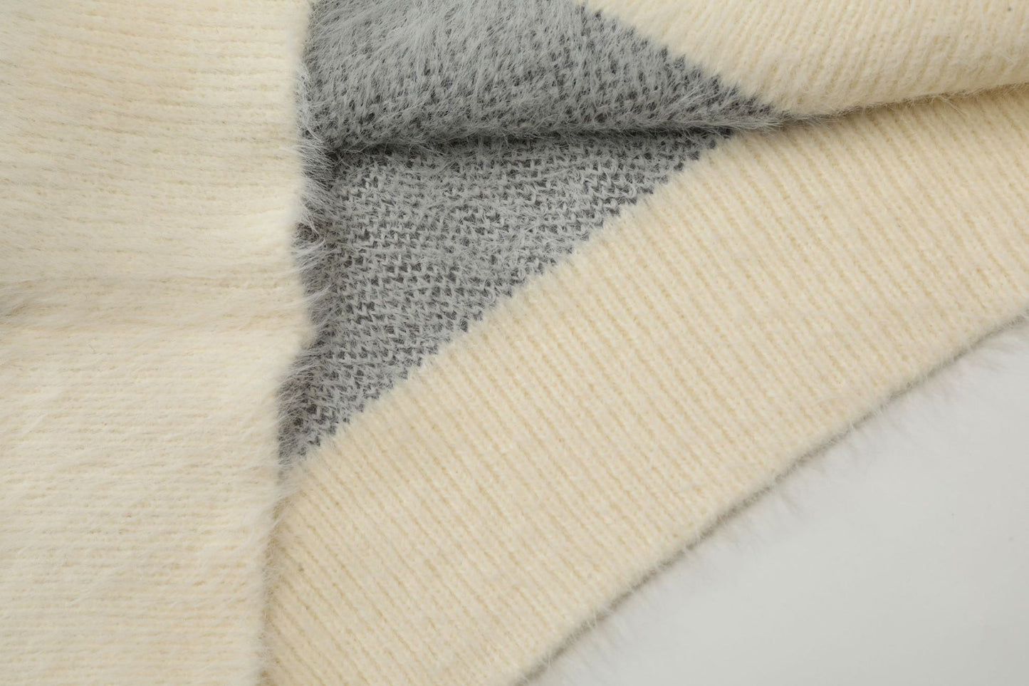 Butterfly Jacquard Fake Mink Knit Cardigan WN11180