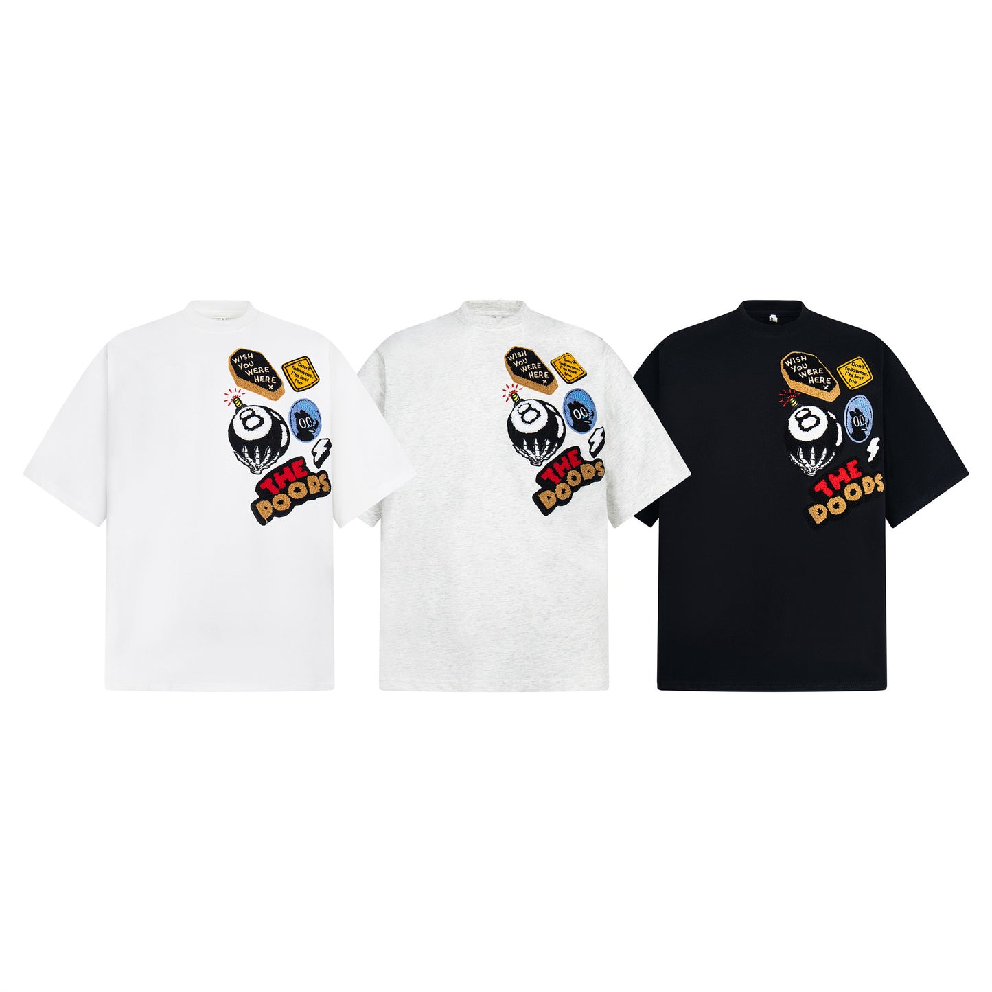 Heavyweight 8 Ball Graphic Oversize Short Sleeve T-Shirt WN26158