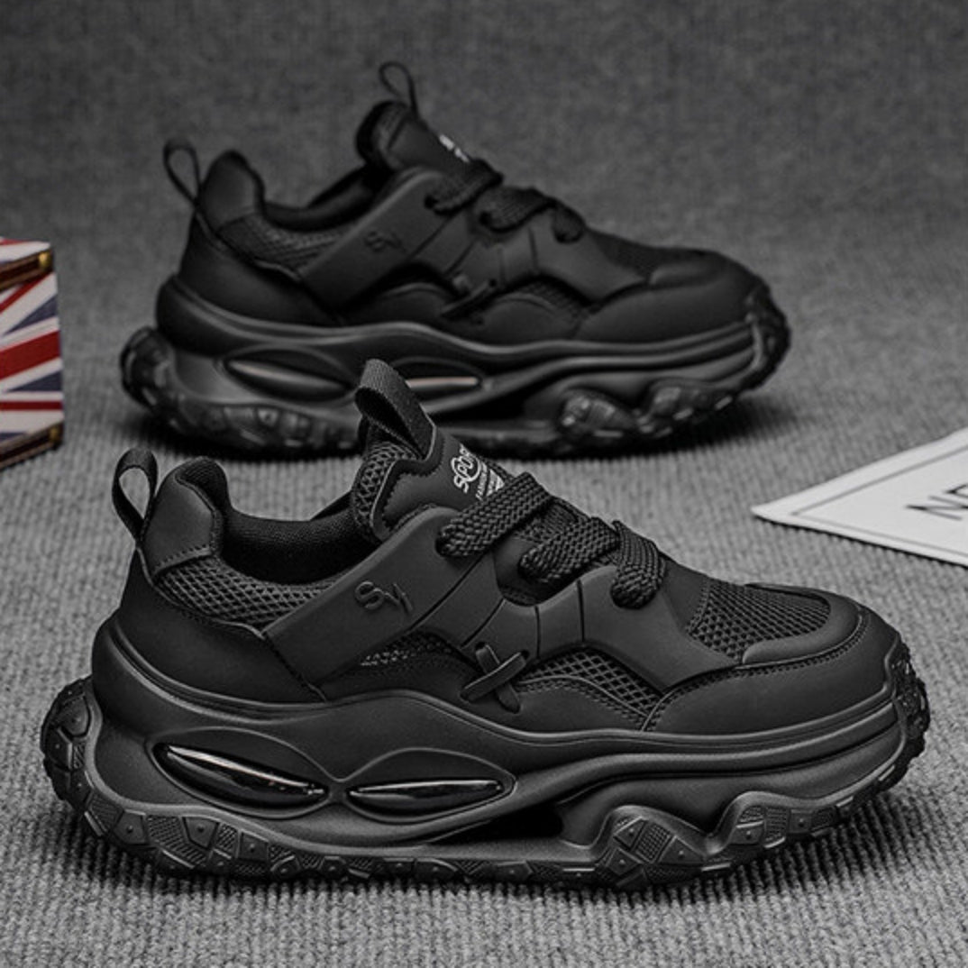 Mesh Panel Platform Chunky Sneakers WN23343