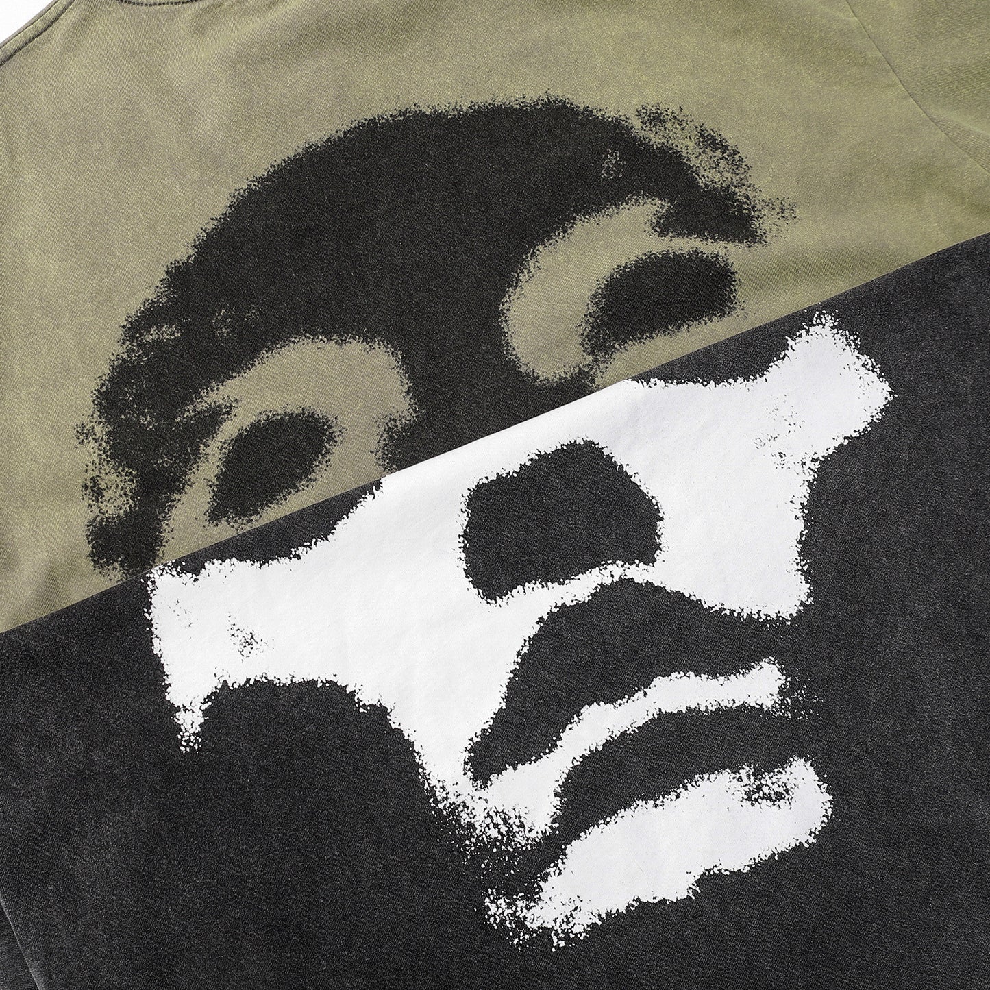 Washed Mask Art Print Short Sleeve T-Shirt WN25441