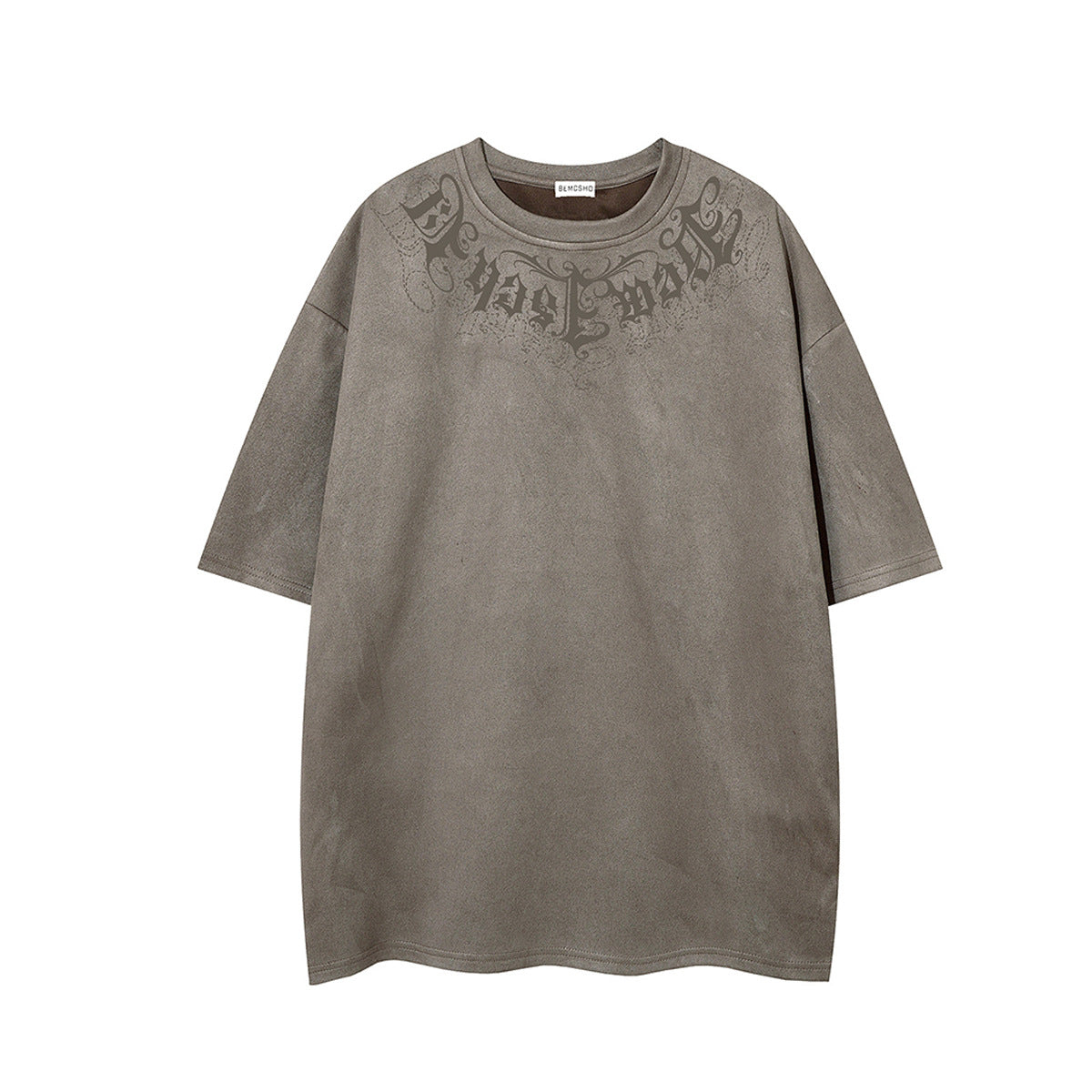Suede Graphic Print Short Sleeve T-Shirt WN25721