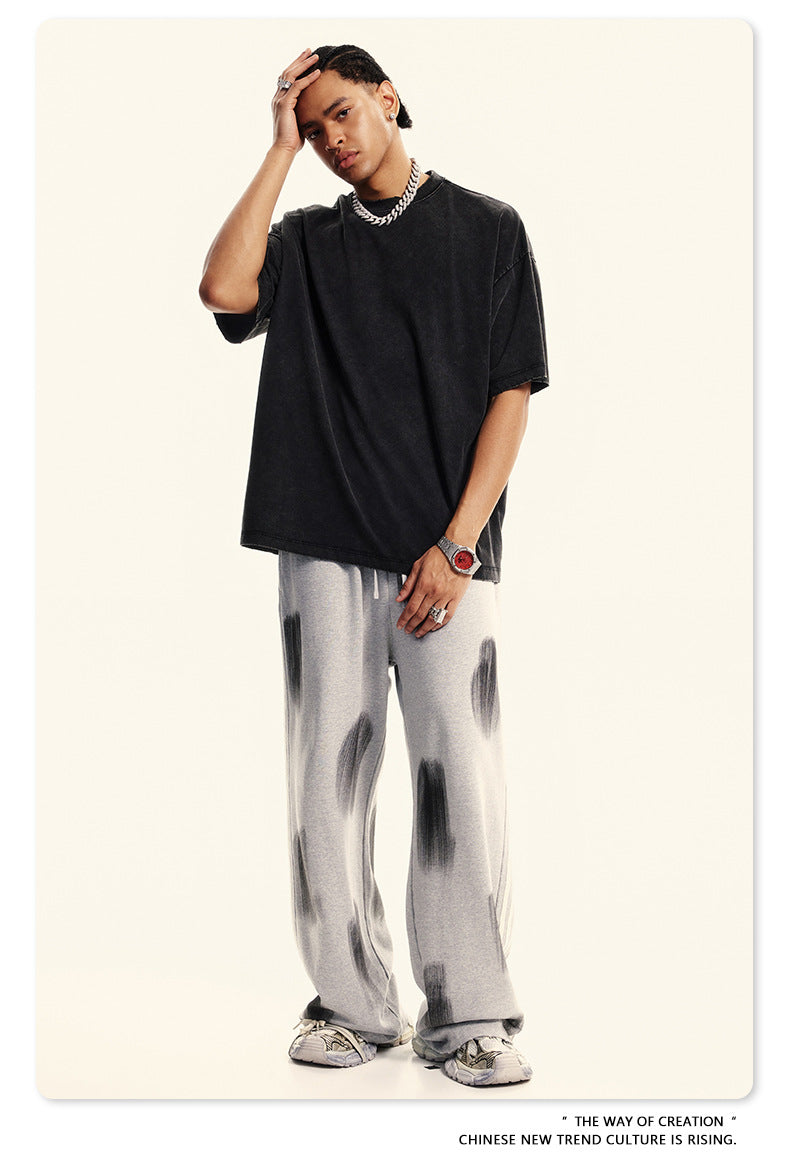 Washed Oversize Short-sleeve T-shirt WN6455