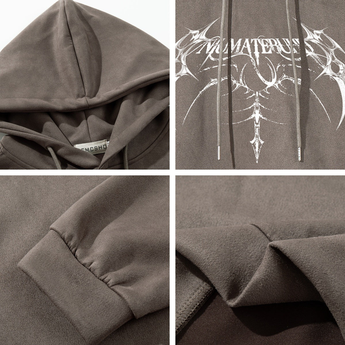 Gothic Graphic Kangaroo Pocket Hoodie WN26950