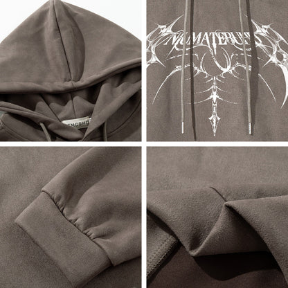 Gothic Graphic Kangaroo Pocket Hoodie WN26950