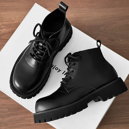 Chunky Lug Sole Platform Lace-Up Boots WN24551