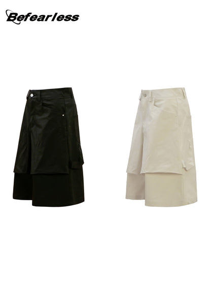 3D Panel Cargo Half Pants WN26404
