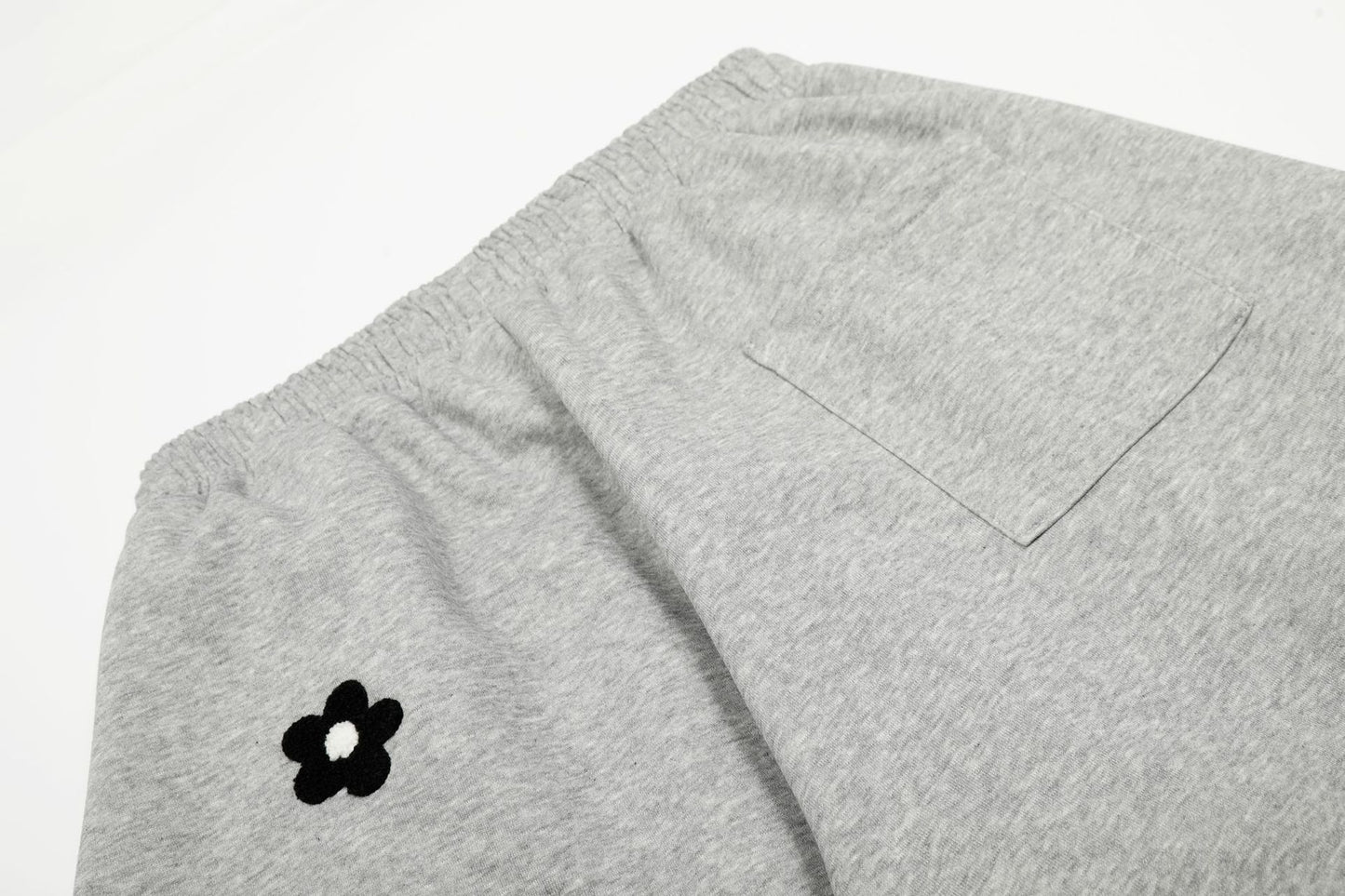 Flower Print Drawstring Wide Leg Sweatpants WN25427