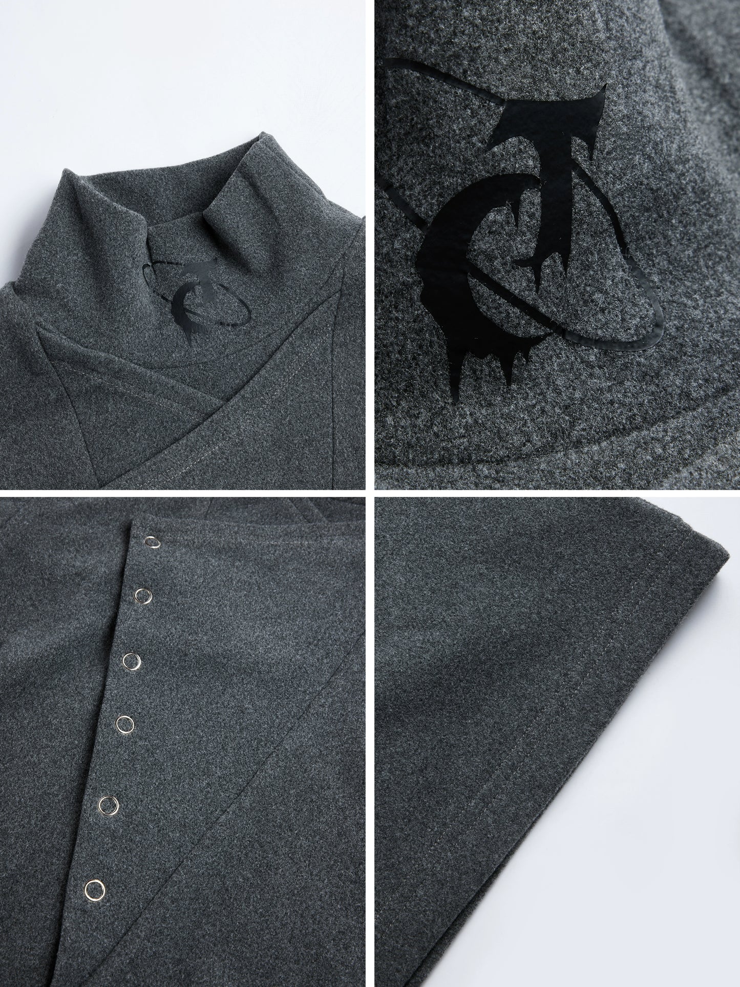 High-Neck Splice Thermal Long Sleeve T-Shirt WN22597