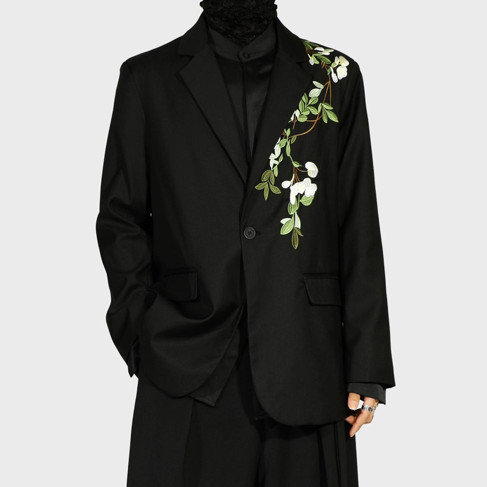 Camellia Embroidery Tailored Jacket WN20188