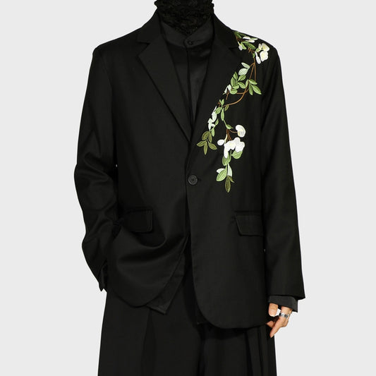 Camellia Embroidery Tailored Jacket WN20188