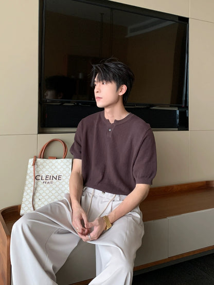 Lightweight Knit Short Sleeve T-Shirt WN20429