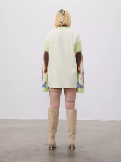 Heart Art Print Long Sleeve T-Shirt WN19099