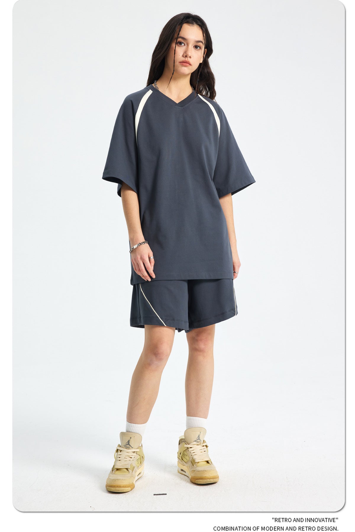 Quick-Dry Breathable Short Sleeve T-Shirt & Half Pants Setup WN16268