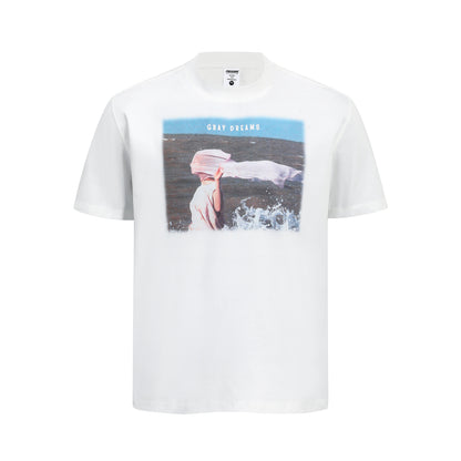 Portrait Graphic Print Short Sleeve T-Shirt WN26023