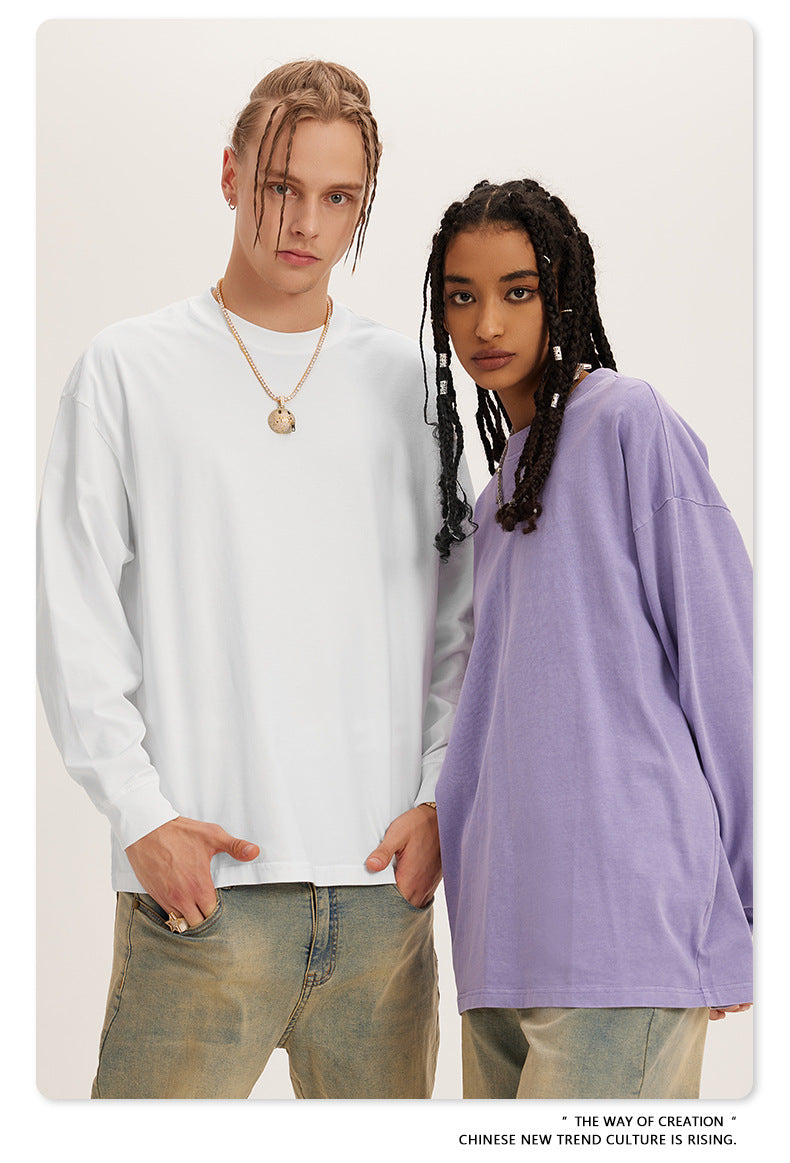 Oversize Washed Long Sleeve T-Shirt WN6052