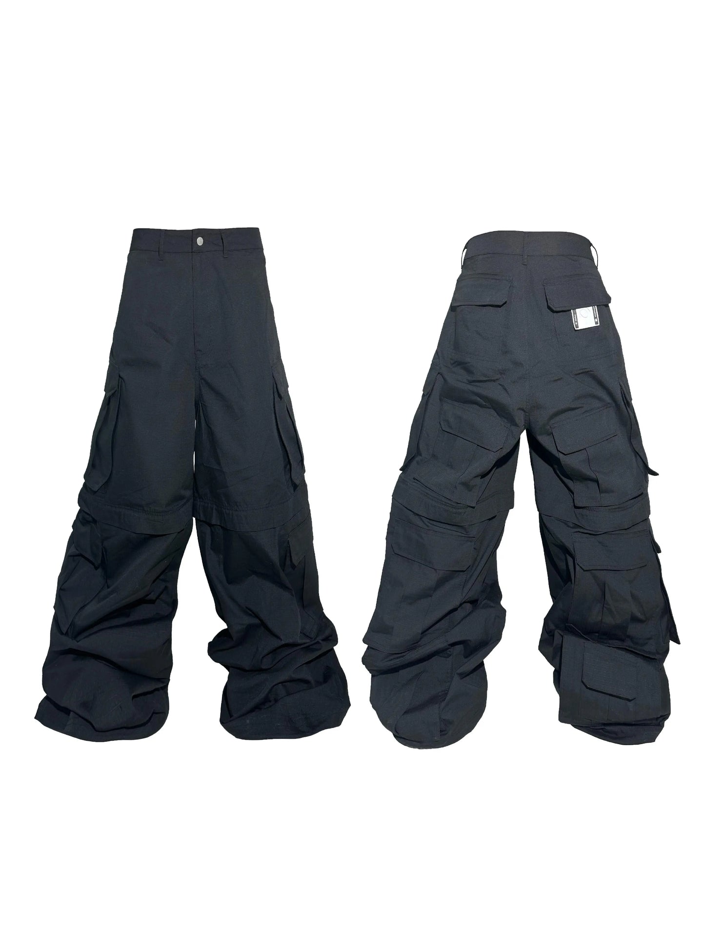 Back Pocket Wide Leg Cargo Pants WN17214