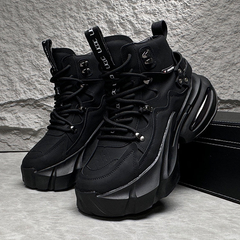 Metal Buckle Thick Sole Sneaker Boots WN24743