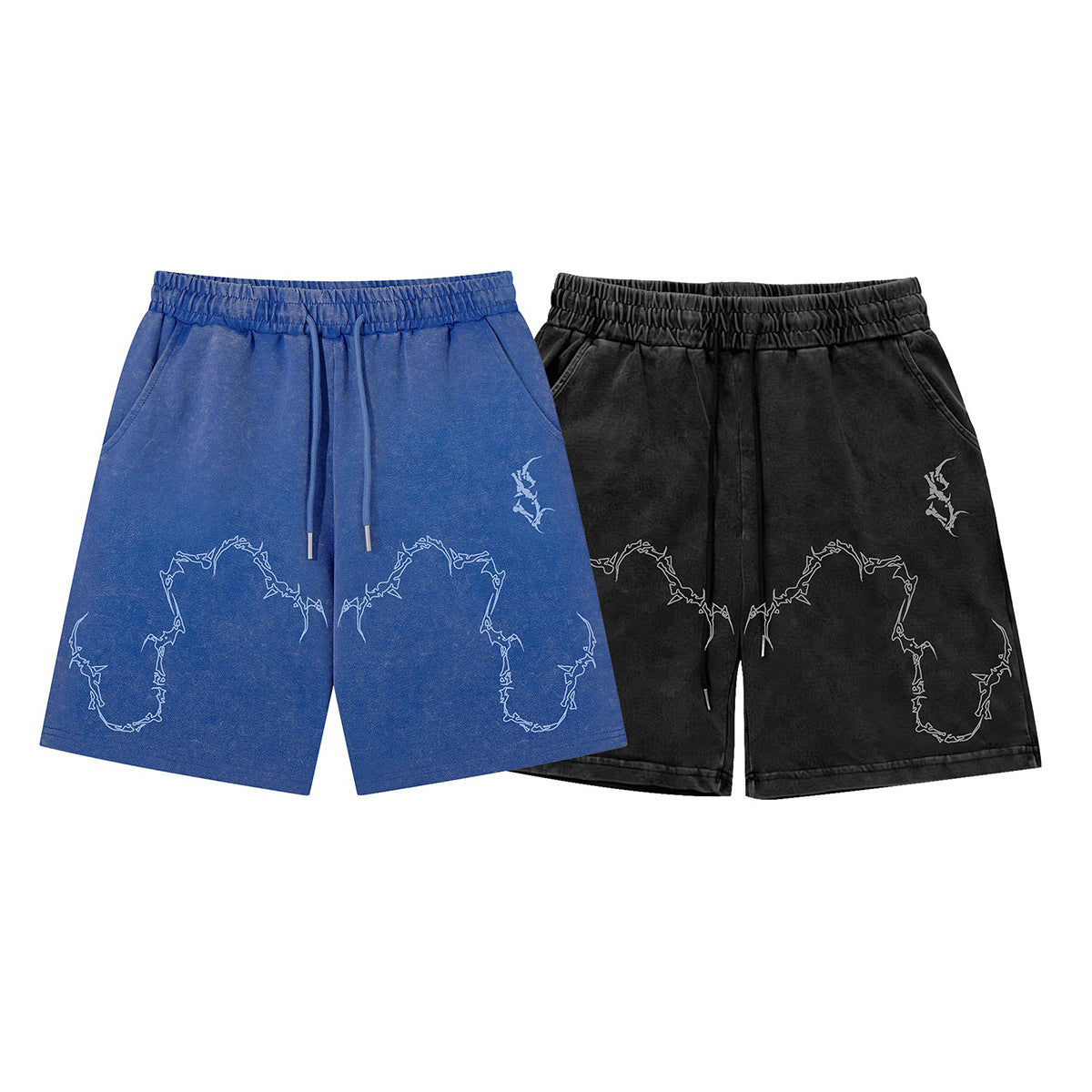 Thorn Washed Drawstring Short Pants WN26928