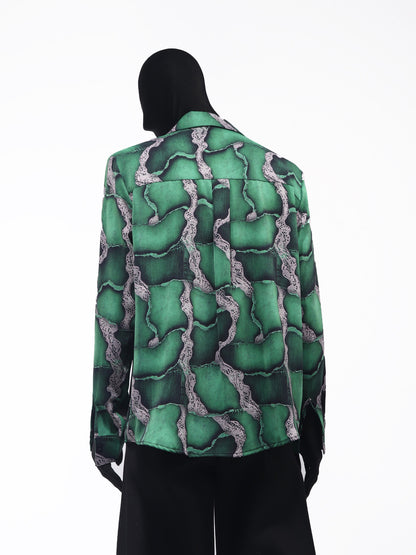 Drape Oversize Long Sleeve Shirt WN23651